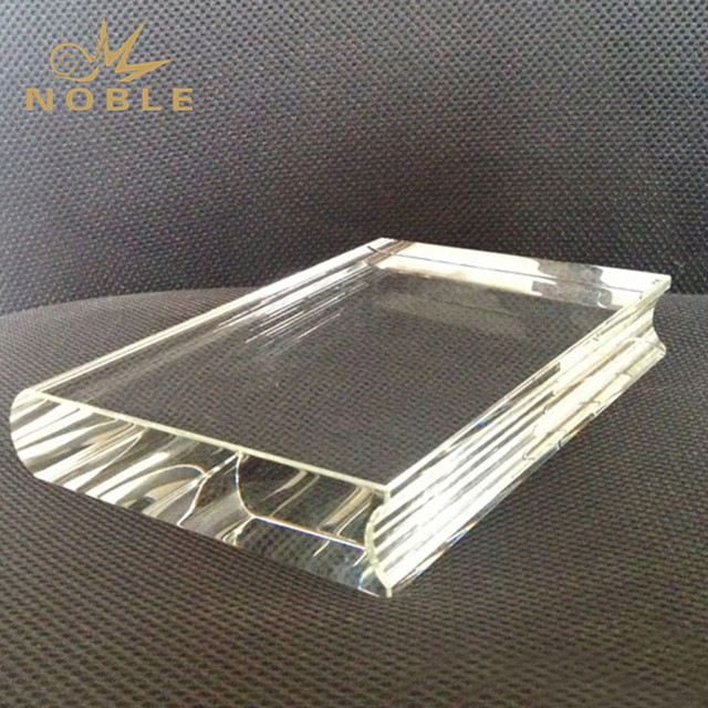 Blank Hand Made Crystal Book Award