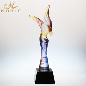 Custom Color Crystal Eagle Award