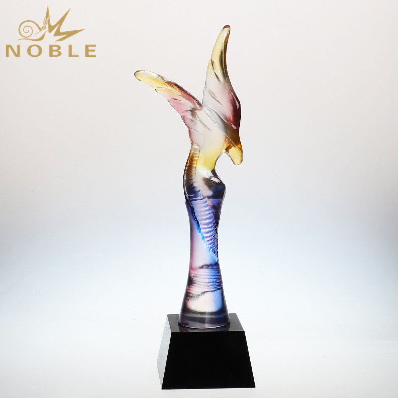 Custom Color Crystal Eagle Award