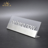 Custom Design Frosted Acrylic Name Plate with Stainless Steel Plate