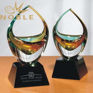 Two Sizes Sunset Basket Art Glass Award