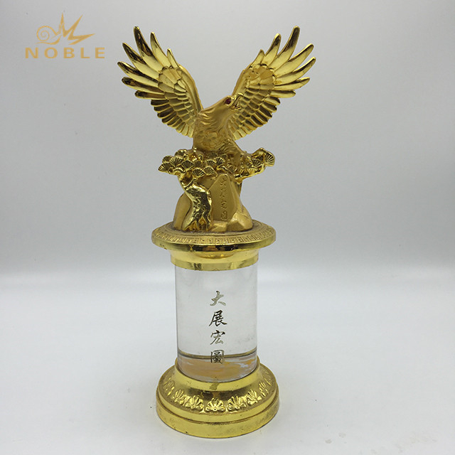Metal Eagle Trophy with Base