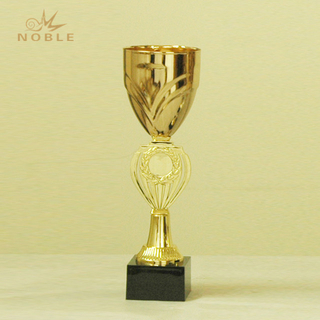 Made Metal Sports Cup with Black Base