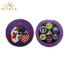 Colored Design Silver Metal Coin