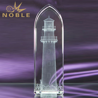 Lighthouse 3d Laser Crystal Block