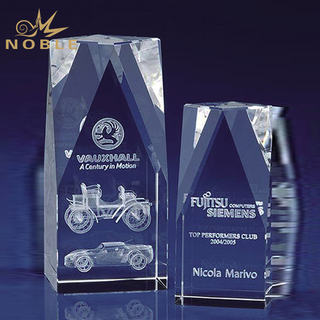 Crystal Cube With 3D Engraving