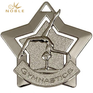 Star Shaped Gymnastics Sports Custom Design Medal