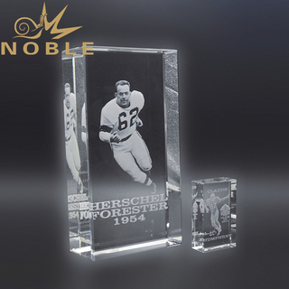 Large 3d Laser Engraving Crystal Cube for Your Football Games 