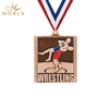 Silver Bronze Wrestling Sports Medal