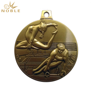 Gold Gymnastics Medal For Souvenir