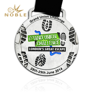 Die Cast Antique Silver Medal