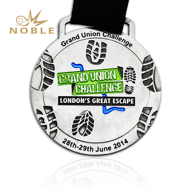 Die Cast Antique Silver Medal