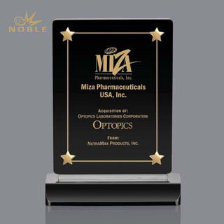 Star Crystal Award Plaque