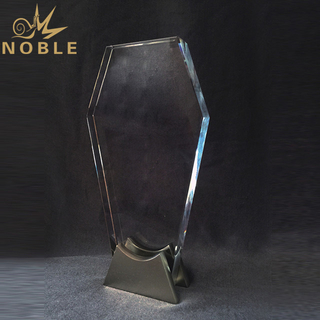 Blank Plaques Crystal Award with Metal Base