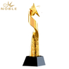 Gold Resin Star Trophy With Crystal Base