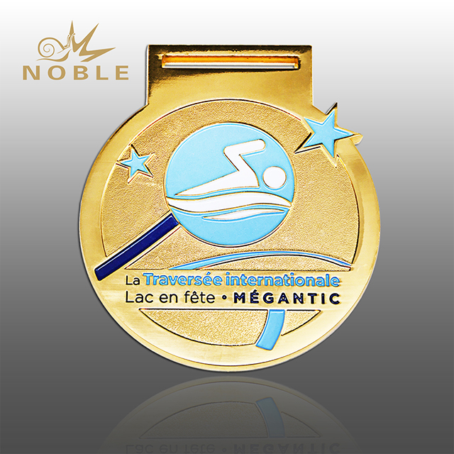 Gold Metal Swimming Medal