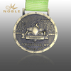 Antique Plated Chearleader Metal Sport Medal