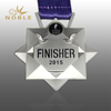 Matte Silver Plate Finisher Medal