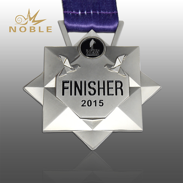 Matte Silver Plate Finisher Medal