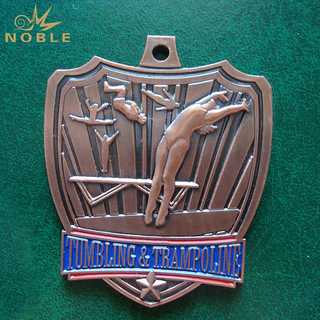 Antique Bronze Metal Sports Medal