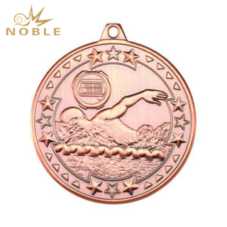 Swimming 'Tri Star' Medal - Bronze 2in