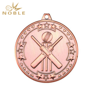 New Design Metal Bronze Cricket Medal