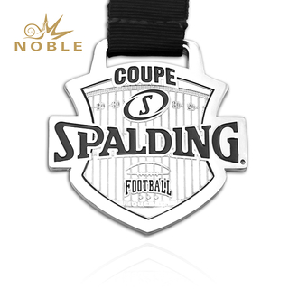 Silver Color Football Medal