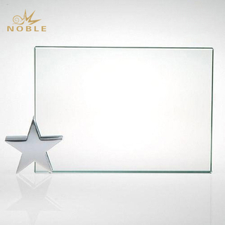 Blank Jade Glass Star Plaque Award
