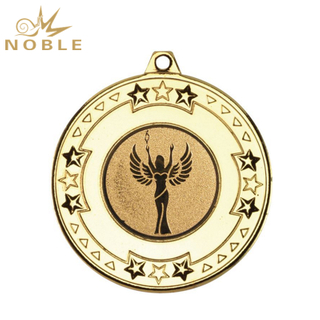 Custom Gold Star Medal with Achievement Centre Disc