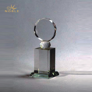 Blank Crystal Trophy with Crystal Base