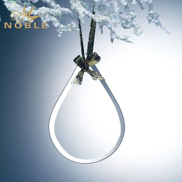 NB-CMD051---NB-PCL119 Beveled Tear Drop Ornament