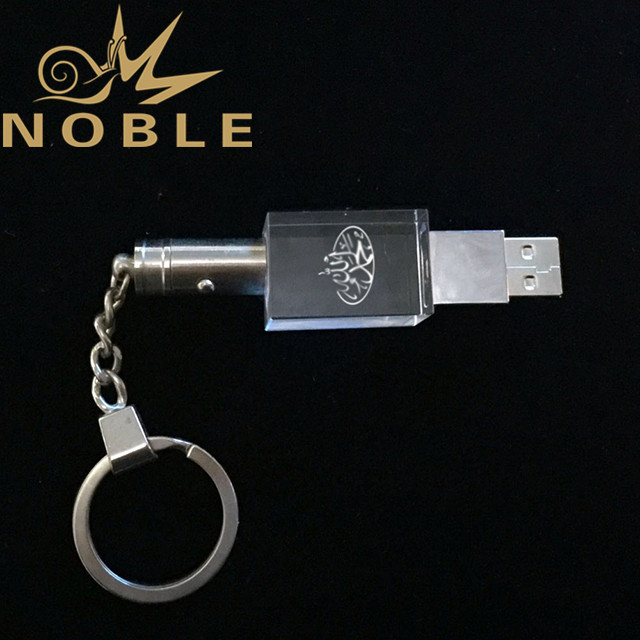 Custom Crystal USB Flash Driver Crystal Keychain 