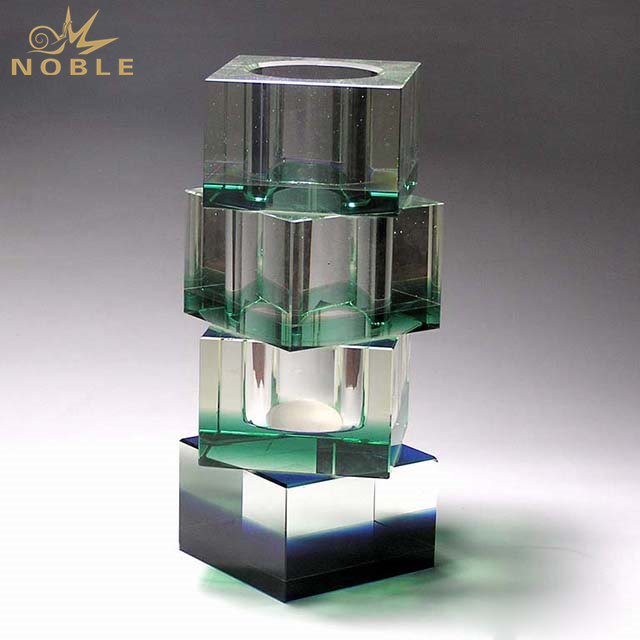 Office Gift Elegant Colorful Crystal Pen Holder