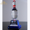 2019 Wholesale Crystal Bowling Trophy with Blue Base