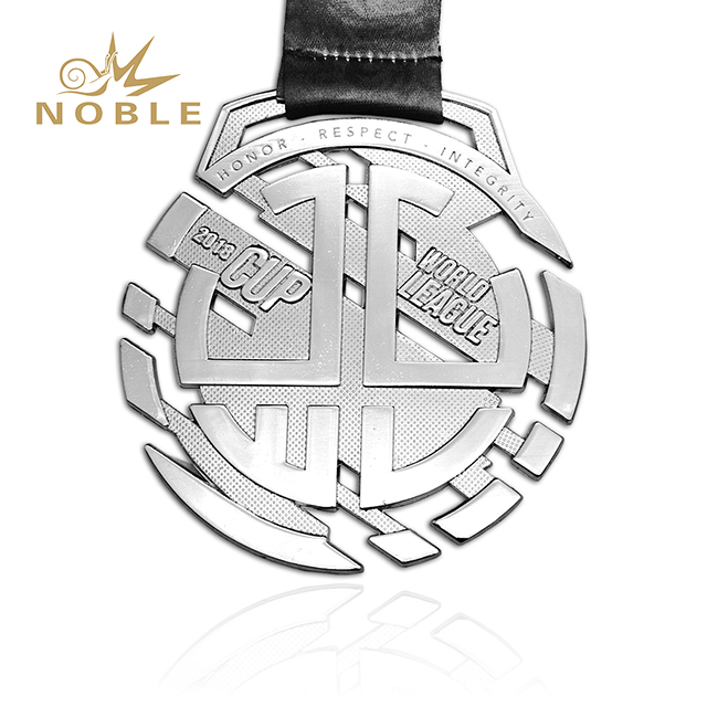 Custom Cut Out Silver Medal