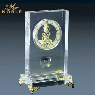 Blank Custom Crystal Clock Award