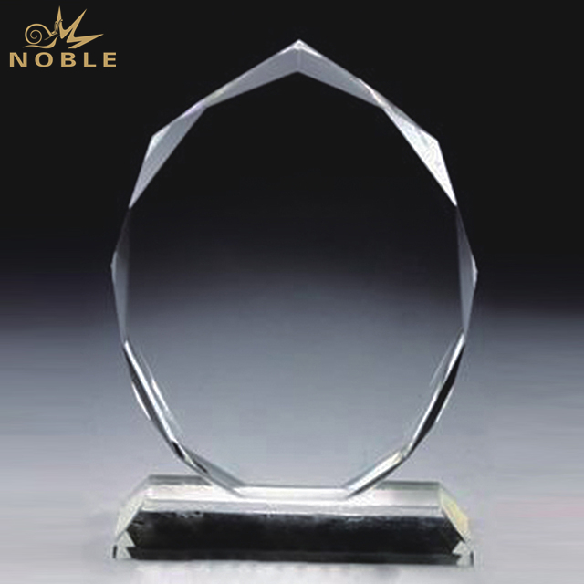 Crystal Shield Award With Diamond Edge