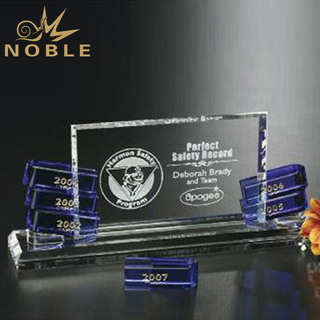 Custom Made Hollister Goal Crystal Award