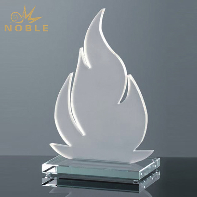 2019 Blank Custom Crystal Flame Trophy
