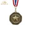 Gold Attendance Medal with Red, White & Blue Ribbon