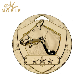 Gold Mini Shield Equestrian Medal