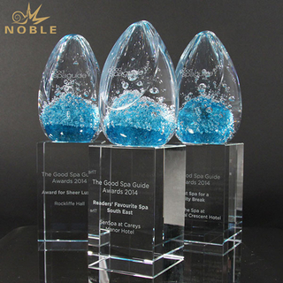 Blue Bubble Art Glass Award