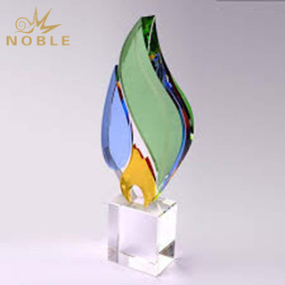 Colorful Blank Crystal Flame Award