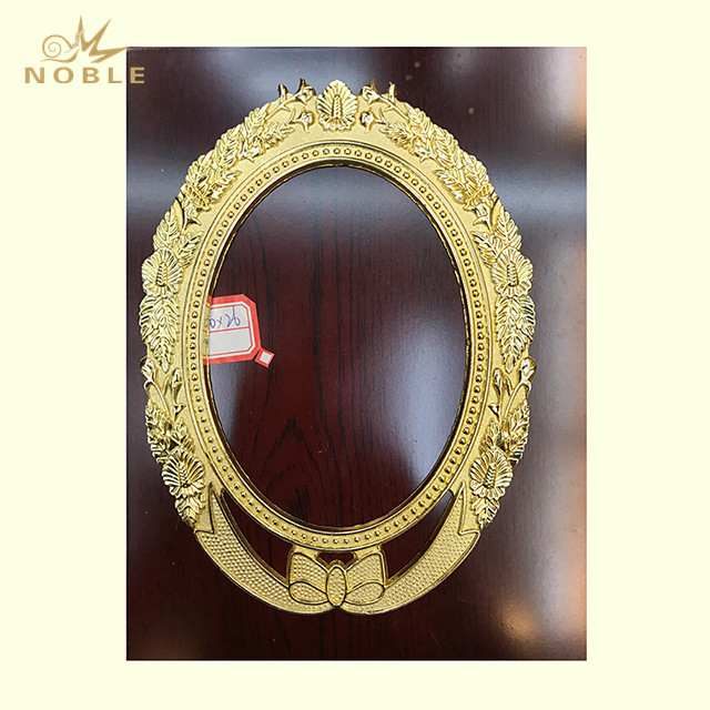  Wood Plaque Shield with Custom Gold Round Frames