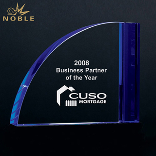 Blue Crystal Plaque Award
