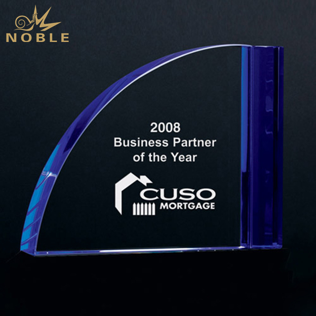 Blue Crystal Plaque Award