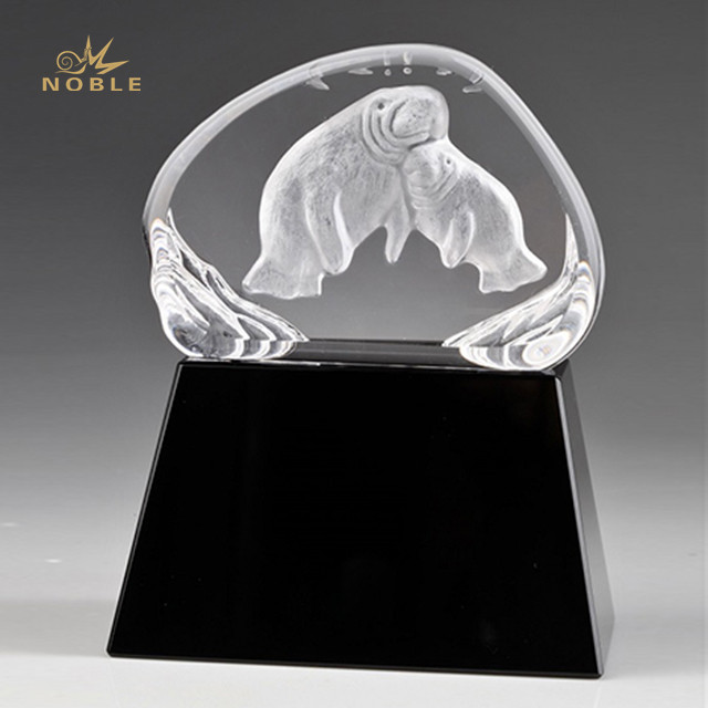 278---engraved-corporate-crystal-awards-manatees