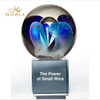 Hand Blown Glass Award on Clear Base 