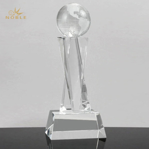 Custom Design Globe Crystal Trophy