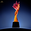 Flame Liuli Trophy with Crystal Base